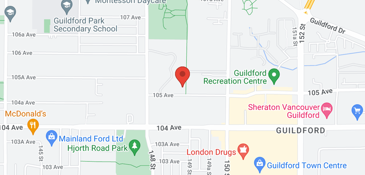 map of 309 14885 105 AVENUE
